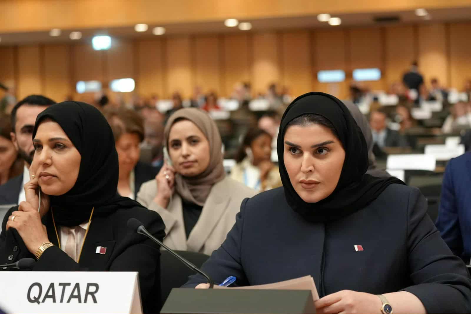 وزيرة التعاون الدولي بدولة قطر تندد باعتداء الاحتلال على بلدها أمام مجلس حقوق الإنسان